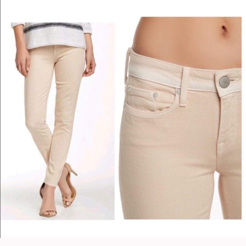 VINCE Ghost Stripe Latte Skinny Jean size 28 8